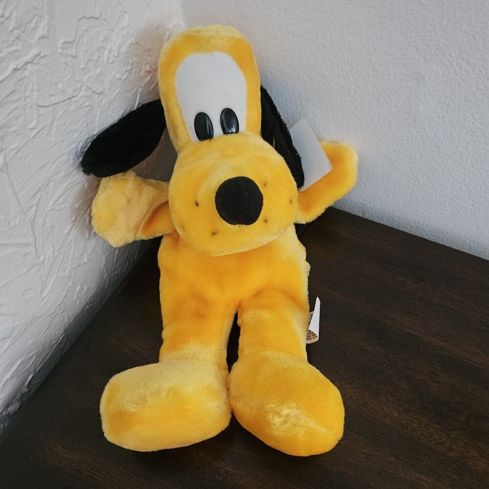 Vtg Disneyland Pluto Plush Puppet Disneycore Kidcore 13"